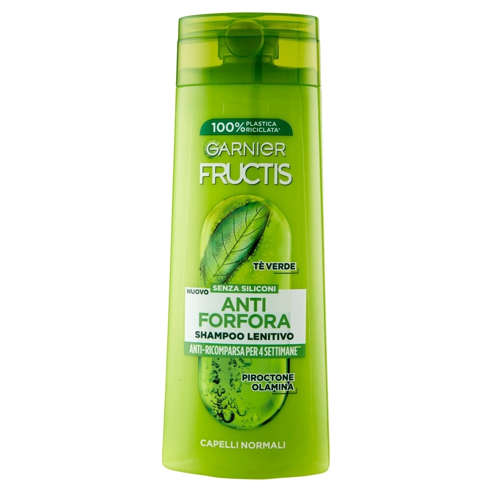 Garnier Fructis Shampoo Antiforfora lenitivo per capelli normali, 250 ml